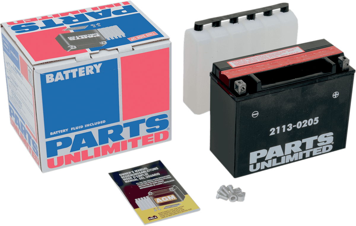 PARTS UNLIMITED 2113-0205 AGM Battery - YTX24HL-BS