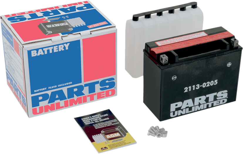 PARTS UNLIMITED 2113-0205 AGM Battery - YTX24HL-BS