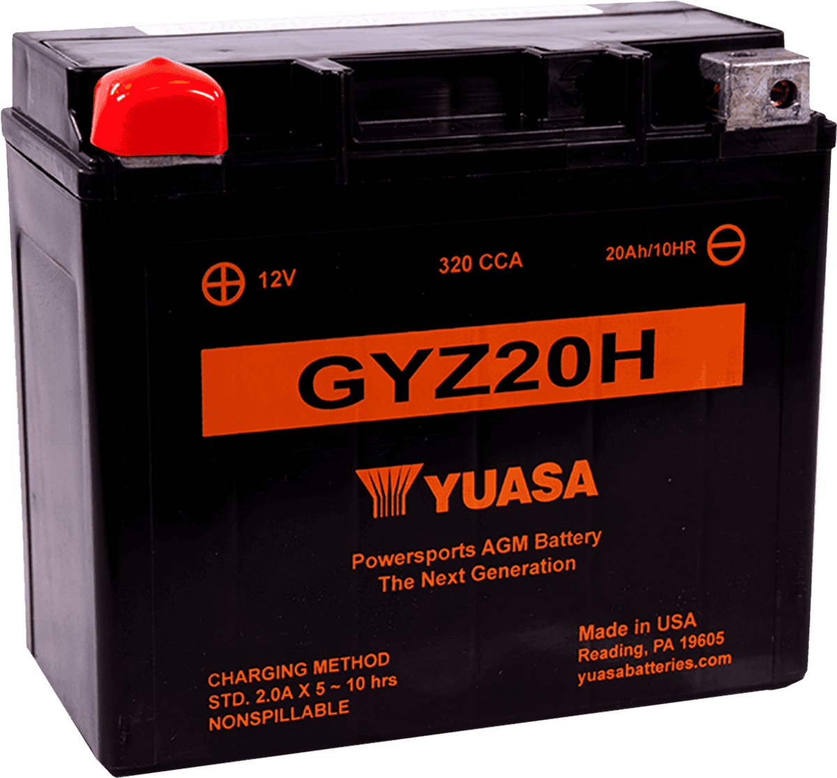 YUASA 2113-0246 AGM Battery - GYZ20H