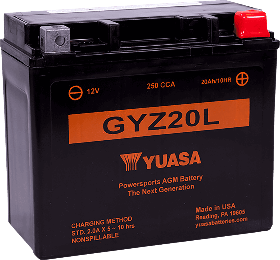 YUASA 2113-0282 AGM Battery - GYZ20L