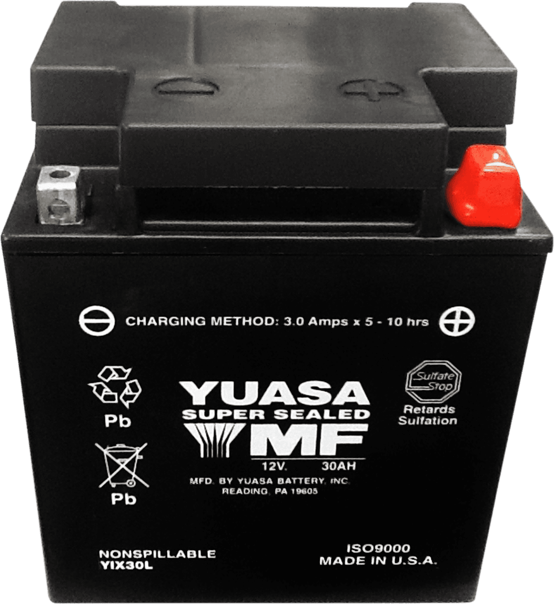 YUASA 2113-0320 AGM Battery - YIX30L-PW