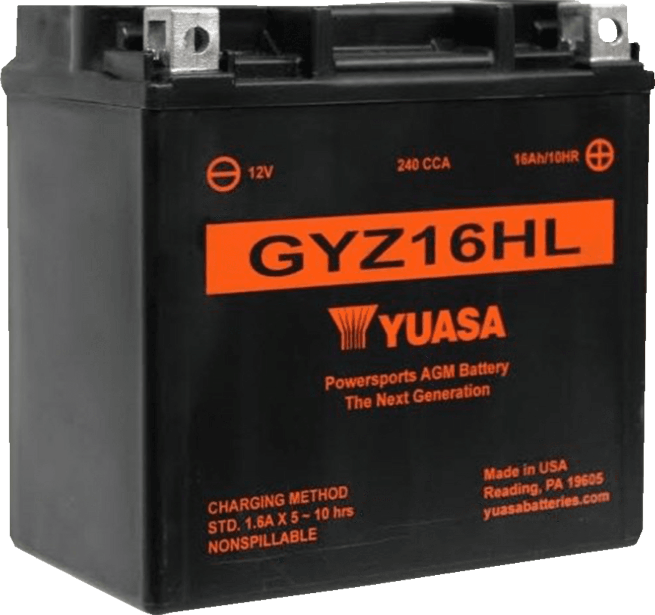 YUASA 2113-0357 AGM Battery - GYZ16HL