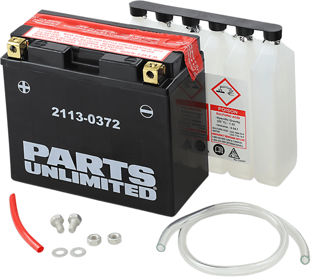 PARTS UNLIMITED 2113-0372 AGM Battery - YT12B-BS