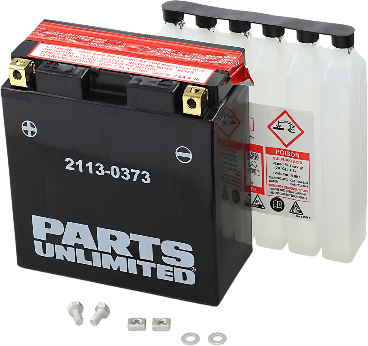 PARTS UNLIMITED 2113-0373 AGM Battery - YT14B-BS