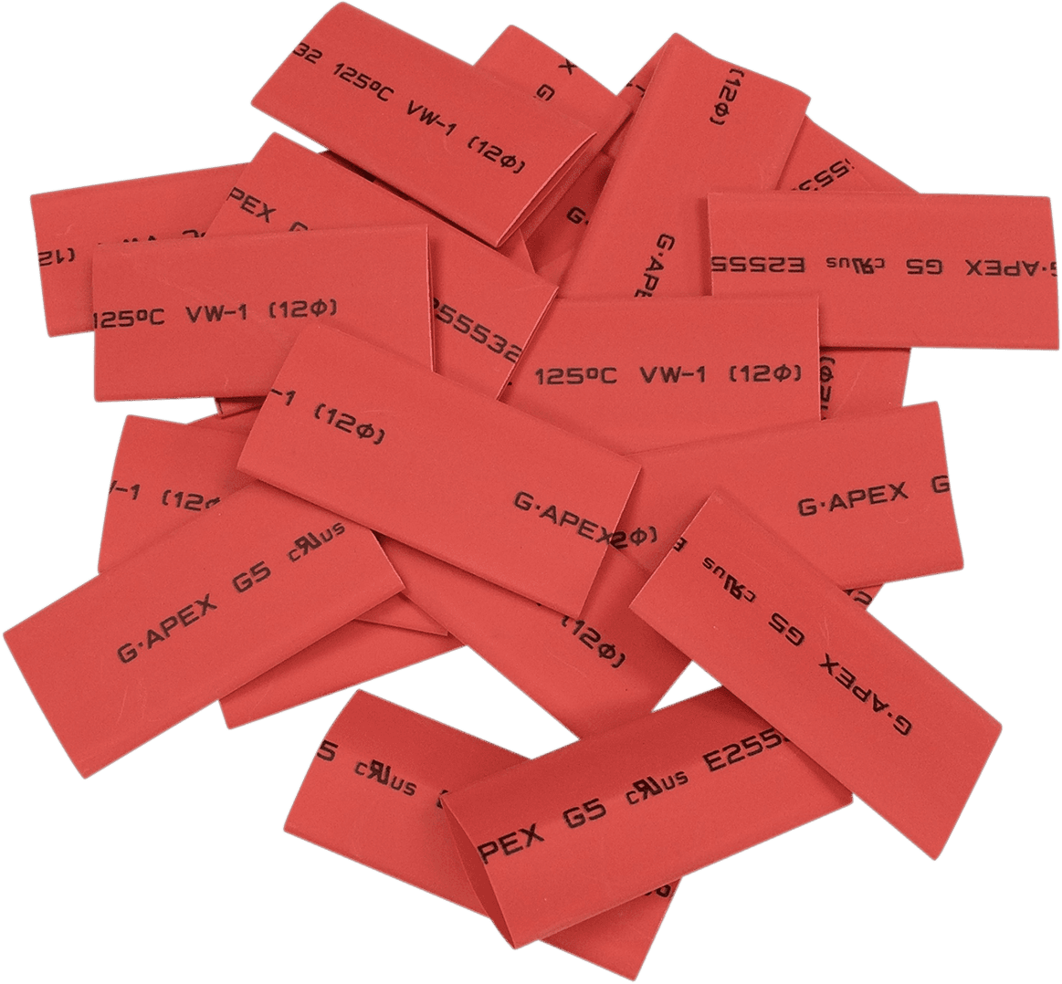 DRAG SPECIALTIES 2113-0679 Heat Shrink tube - 25PK - Red