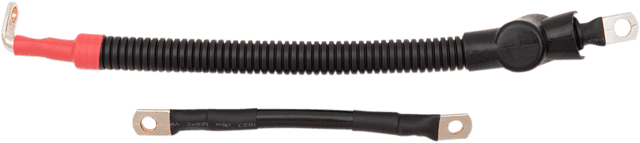 DRAG SPECIALTIES 2113-0734 Black Battery Cable Set - '09-'17 ST