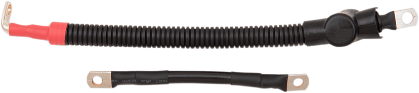 DRAG SPECIALTIES 2113-0734 Black Battery Cable Set - '09-'17 ST