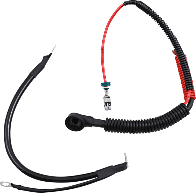 DRAG SPECIALTIES 2113-0736 Black Battery Cable Set - '09-'13 FLH/T — image 1 of 2