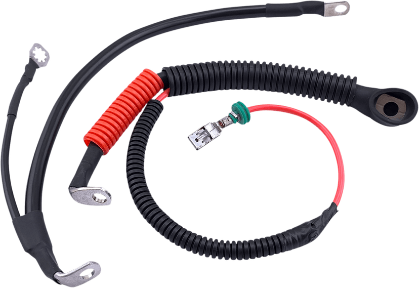 DRAG SPECIALTIES 2113-0736 Black Battery Cable Set - '09-'13 FLH/T — image 2 of 2