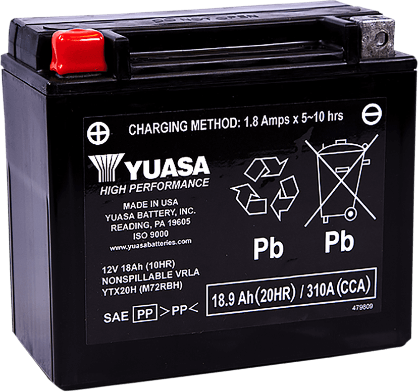 YUASA 2113-0755 AGM Battery - YTX20H
