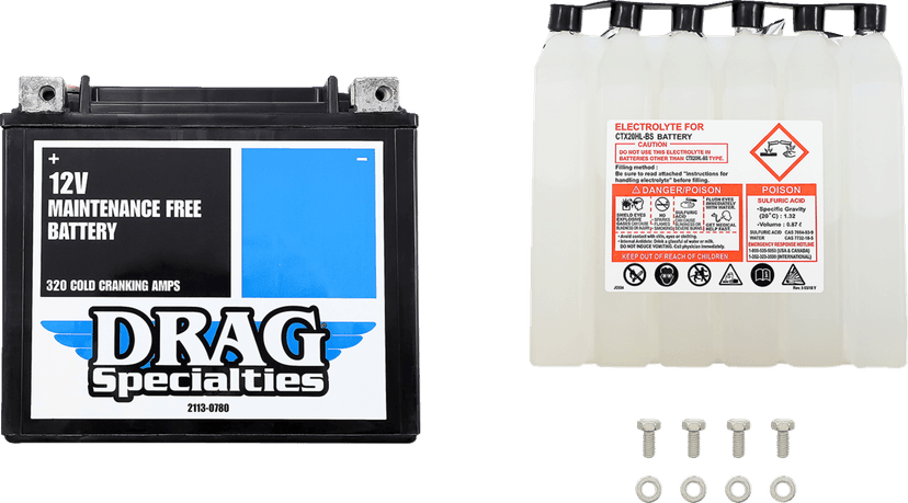 DRAG SPECIALTIES 2113-0780 Battery - YTX20HBSFT — image 3 of 3