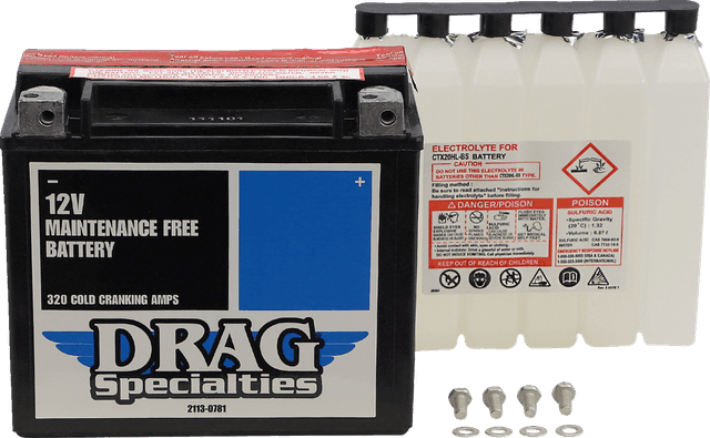 DRAG SPECIALTIES 2113-0781 Battery - YTX20HLBSFT — image 2 of 4