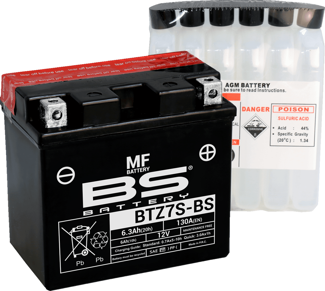 BS BATTERY 2113-0852 Battery - BTZ7S-BS (YTZ)
