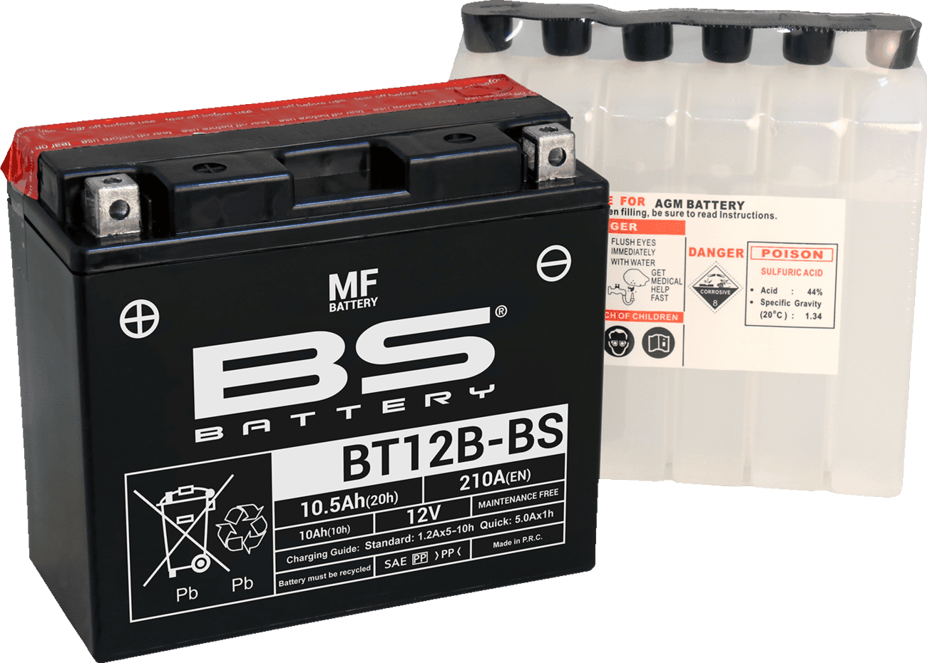 BS BATTERY 2113-0861 Battery - BT12B-BS (YT)
