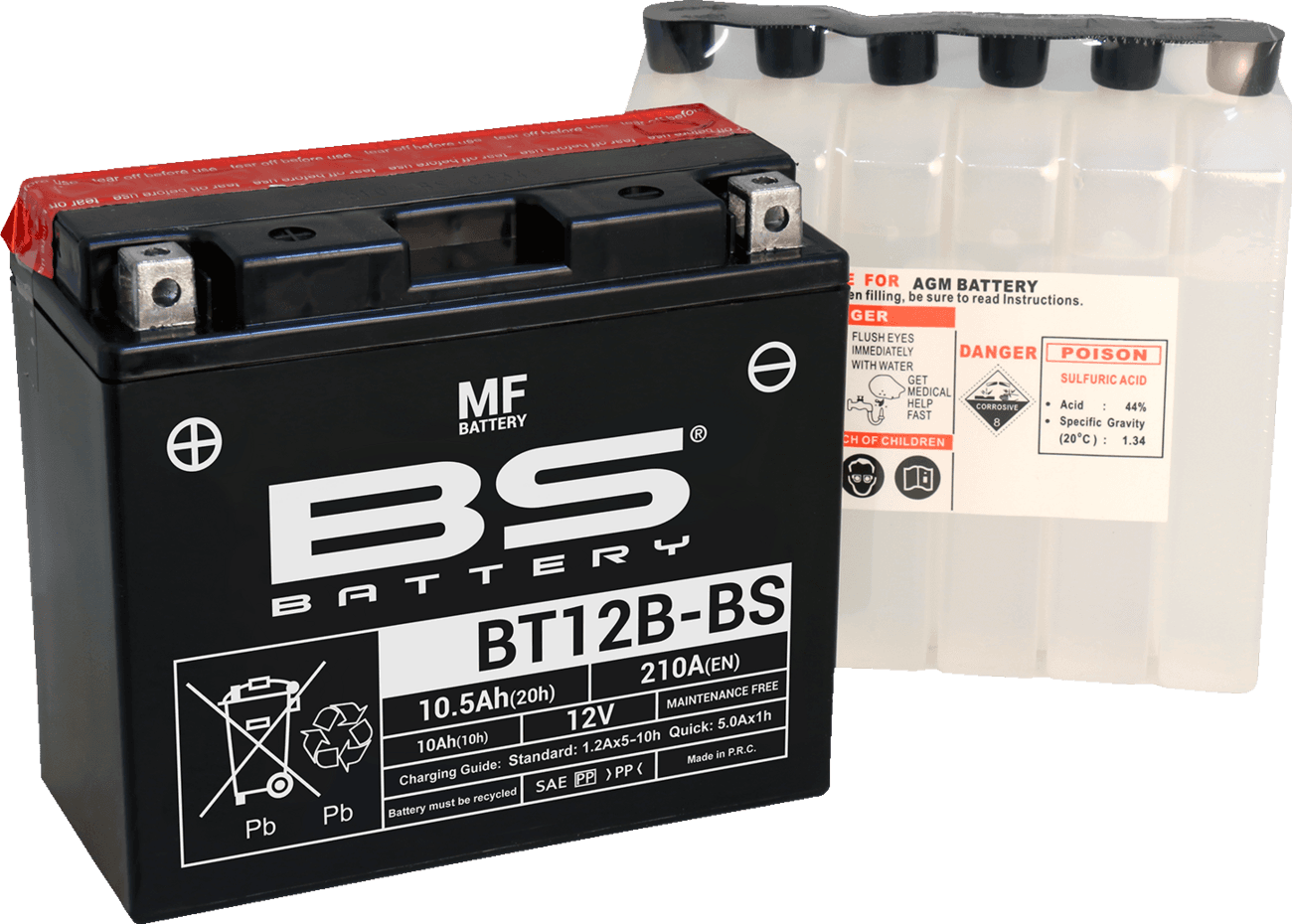 BS BATTERY 2113-0861 Battery - BT12B-BS (YT)