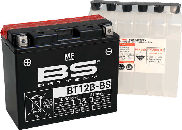 BS BATTERY 2113-0861 Battery - BT12B-BS (YT)