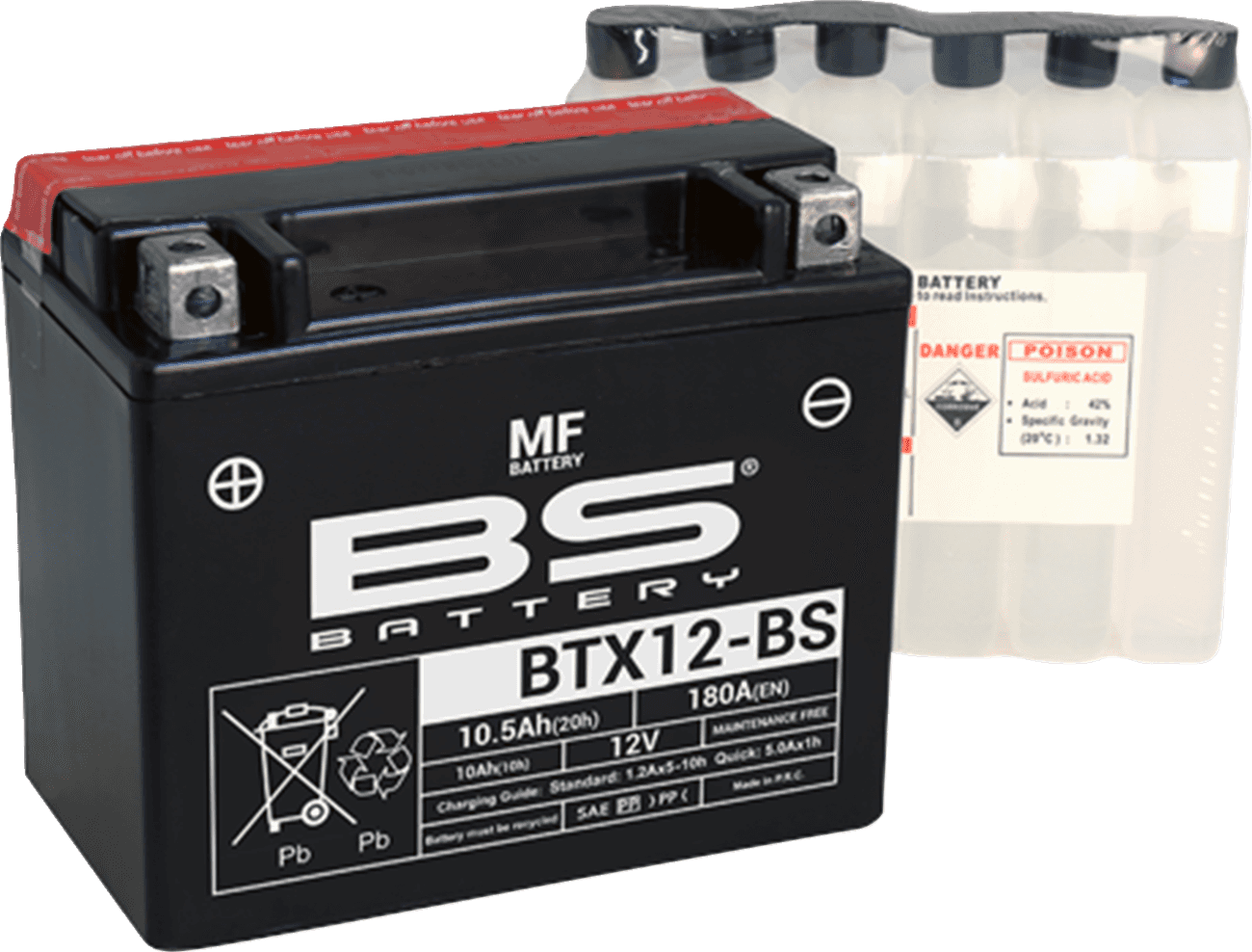 BS BATTERY 2113-0862 Battery - BTX12-BS (YTX)