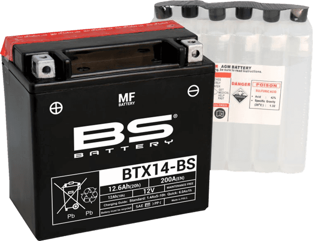BS BATTERY 2113-0865 Battery - BTX14-BS (YTX)