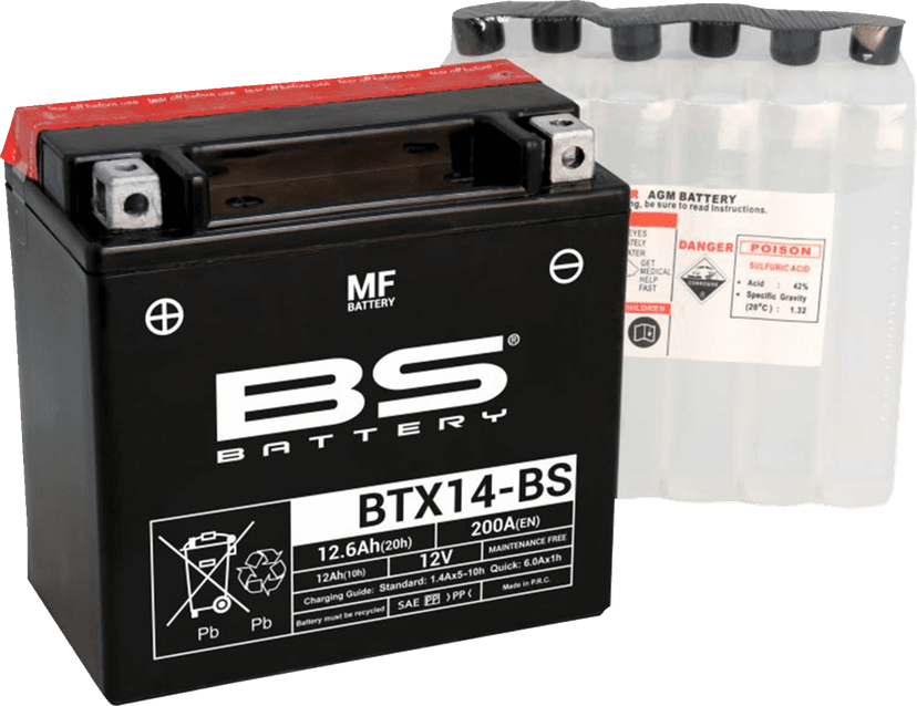 BS BATTERY 2113-0865 Battery - BTX14-BS (YTX)