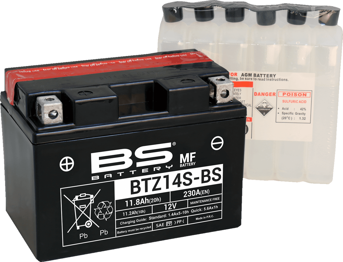 BS BATTERY 2113-0869 Battery - BTZ14S-BS (YTZ)