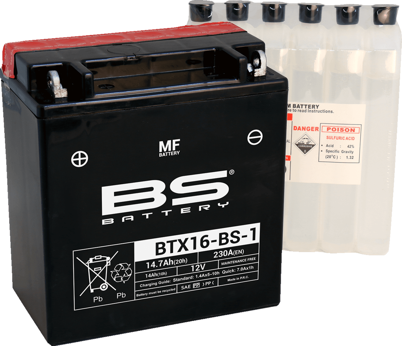 BS BATTERY 2113-0871 Battery - BTX16-BS-1 (YTX)