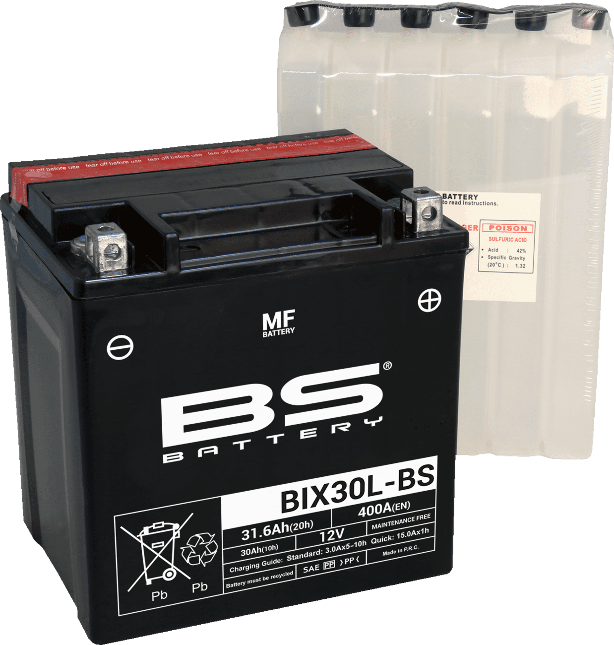BS BATTERY 2113-0877 Battery - BIX30L-BS (YIX)
