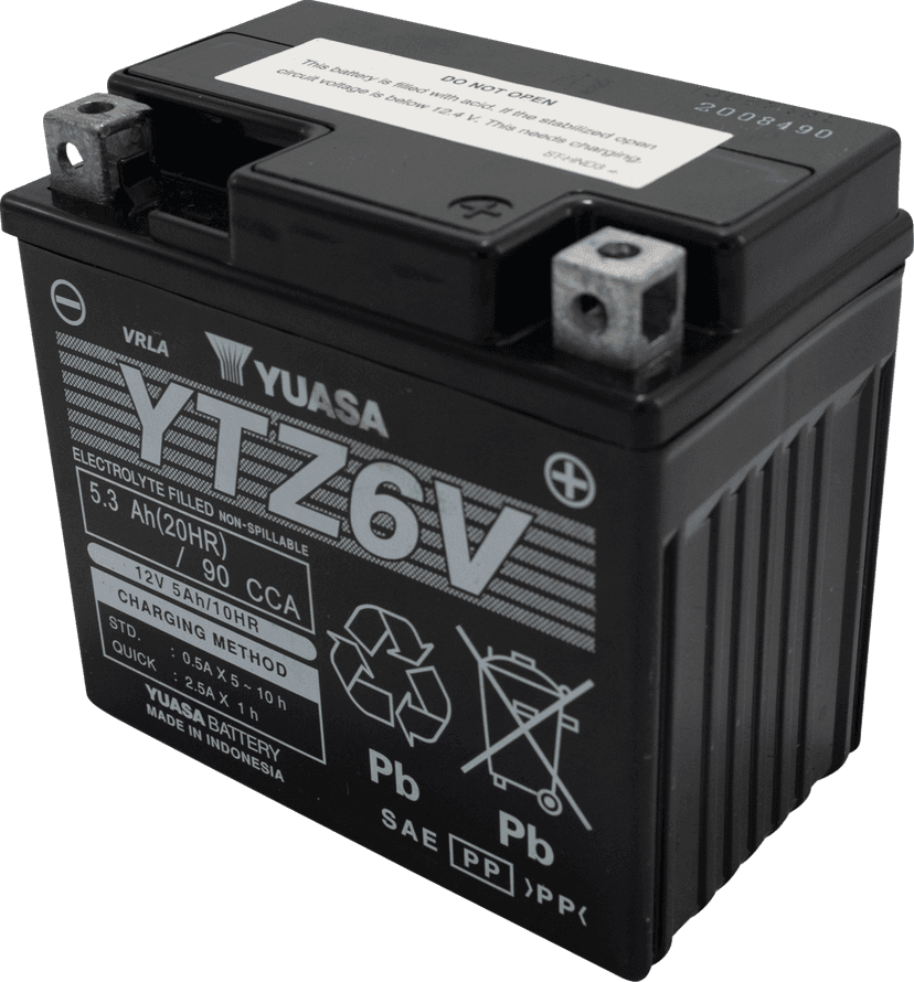 YUASA 2113-0977 Battery - YTZ6V — image 3 of 4