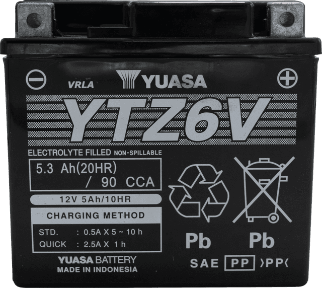 YUASA 2113-0977 Battery - YTZ6V — image 1 of 4