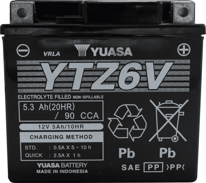 YUASA 2113-0977 Battery - YTZ6V — image 1 of 4