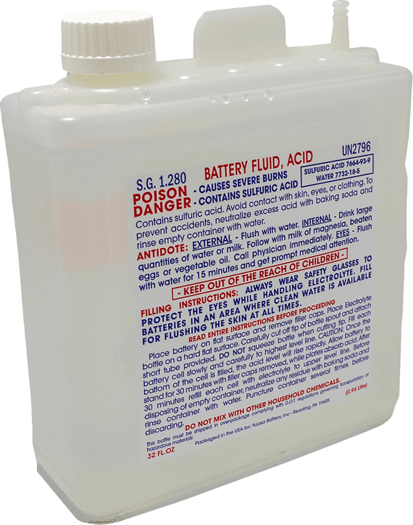 YUASA 2113-0989 Battery Acid - 32 oz. — image 1 of 3