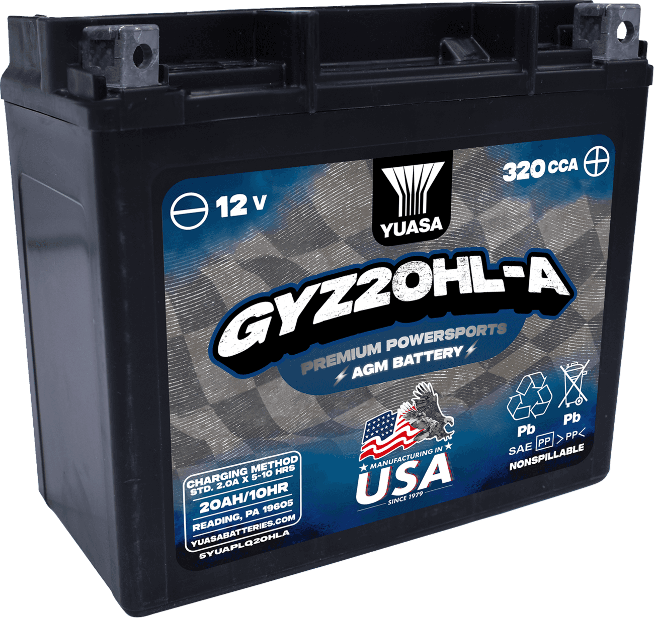 YUASA 2113-0990 AGM Battery - GYZ20HL-A