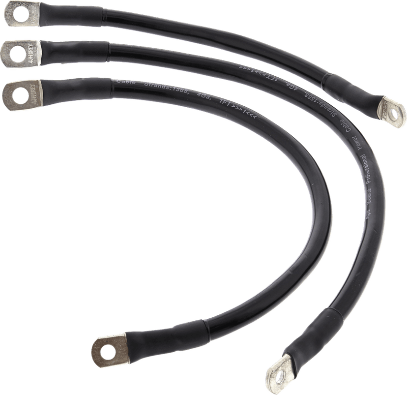 ALL BALLS 2113-1014 Battery Cable Kit - Black