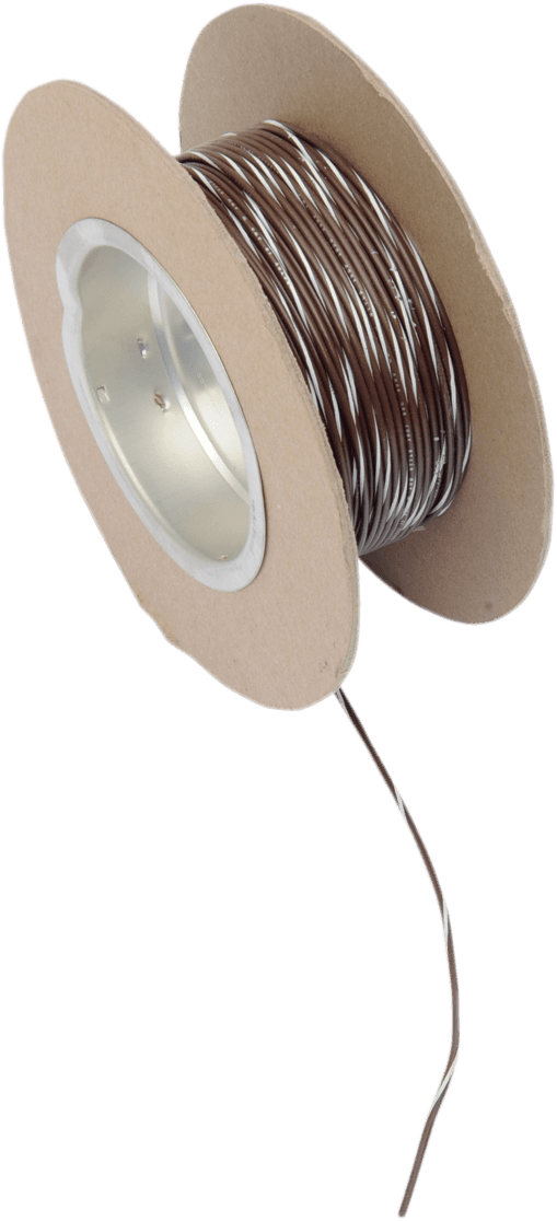 NAMZ 2120-0512 100' Wire Spool - 18 Gauge - Brown/White