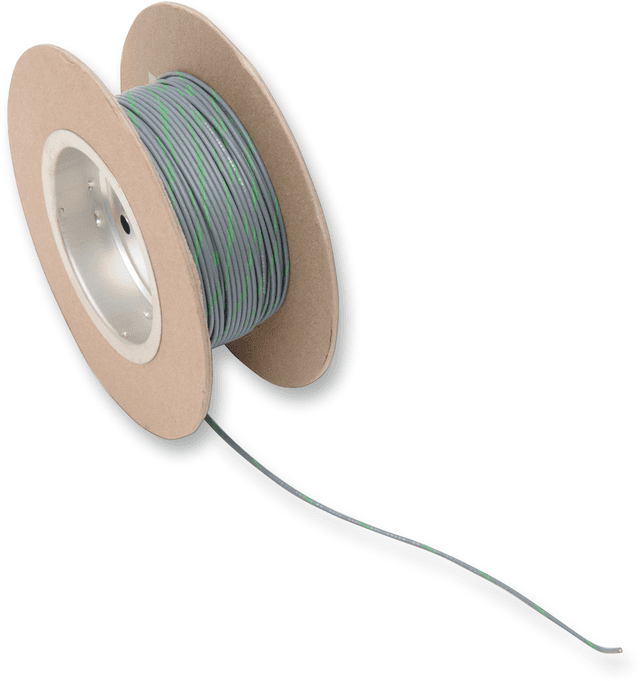 NAMZ 2120-0514 100' Wire Spool - 18 Gauge - Gray/Green
