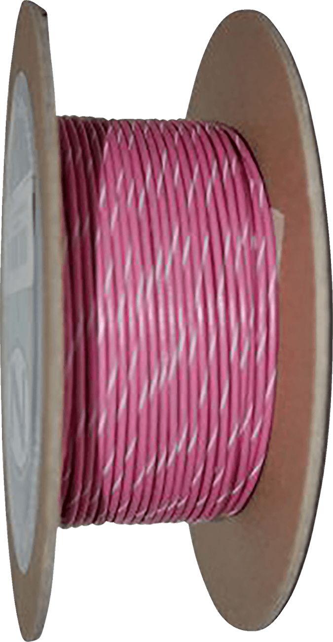 NAMZ 2120-0519 100' Wire Spool - 18 Gauge - Pink/White — image 2 of 2