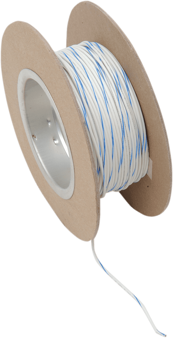 NAMZ 2120-0524 100' Wire Spool - 18 Gauge - White/Blue