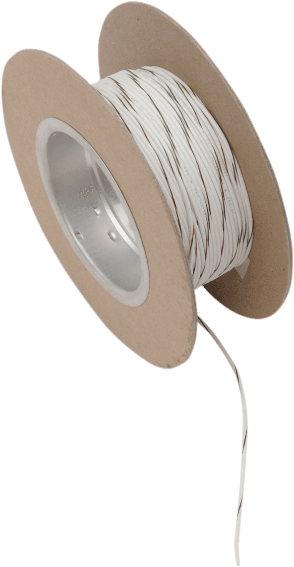 NAMZ 2120-0525 100' Wire Spool - 18 Gauge - White/Brown
