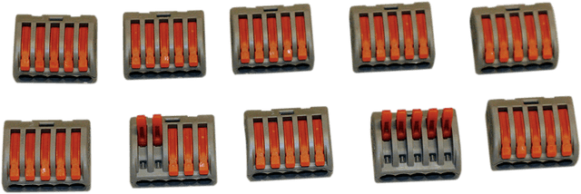 CUSTOM DYNAMICS 2120-0561 Wiring Cage Clamps 5-Spot - 10PK