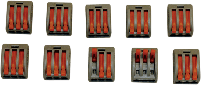 CUSTOM DYNAMICS 2120-0562 Wiring Cage Clamps 3-Spot - 10PK