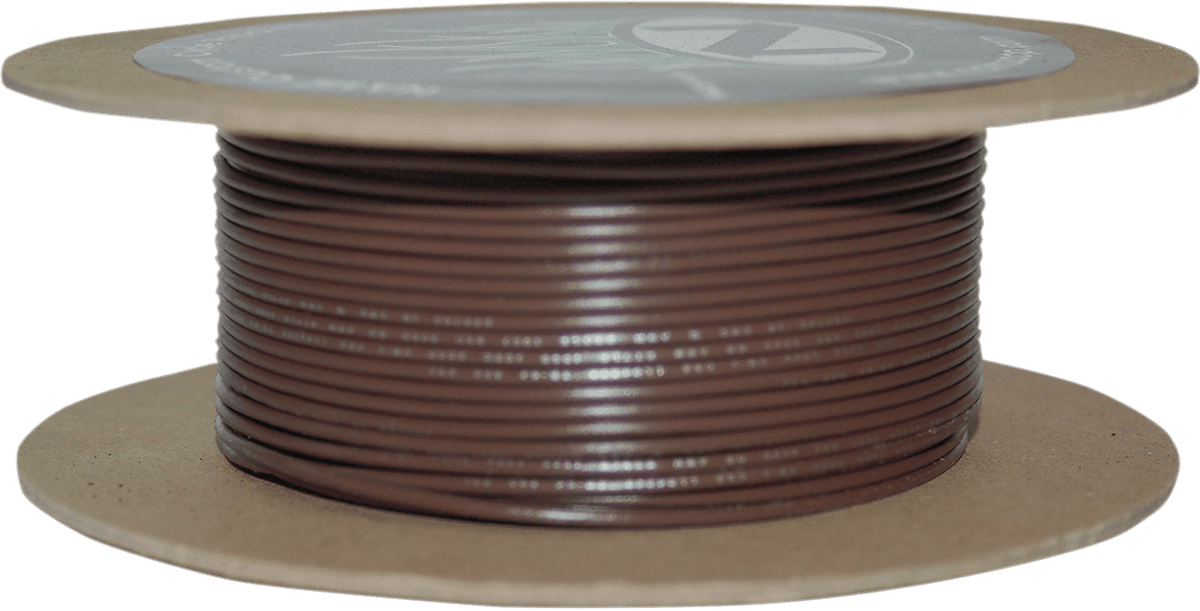 NAMZ 2120-0615 100' Wire Spool - 18 Gauge - Brown