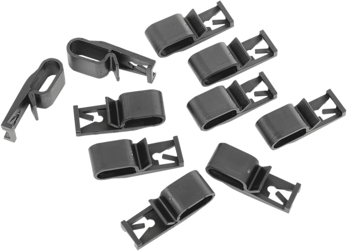 DRAG SPECIALTIES 2120-0625 Wiring Clips - 10PK - Harley Davidson