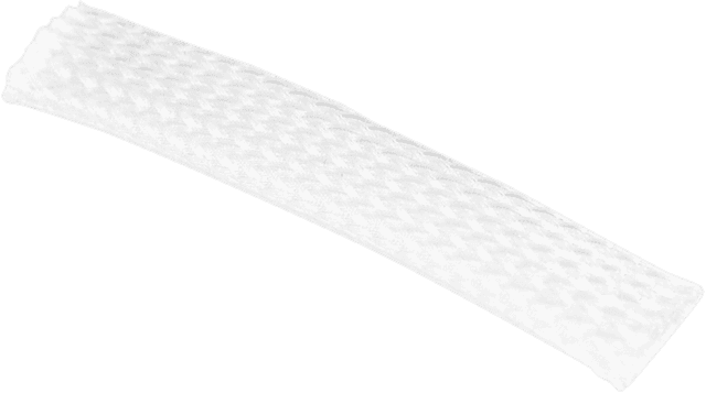 NAMZ 2120-0911 Braided Flex Sleeving - White
