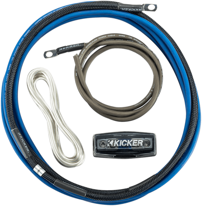 KICKER 2120-0978 Amplifier Install Kit - 8 Gauge
