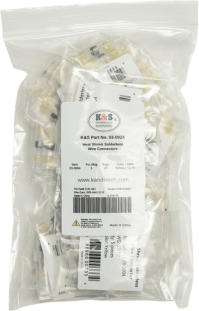 K&S TECHNOLOGIES 2120-1051 Wire Connector - 20PK - AWG 12-10 — image 1 of 2
