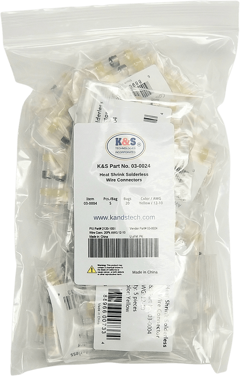 K&S TECHNOLOGIES 2120-1051 Wire Connector - 20PK - AWG 12-10 — image 1 of 2
