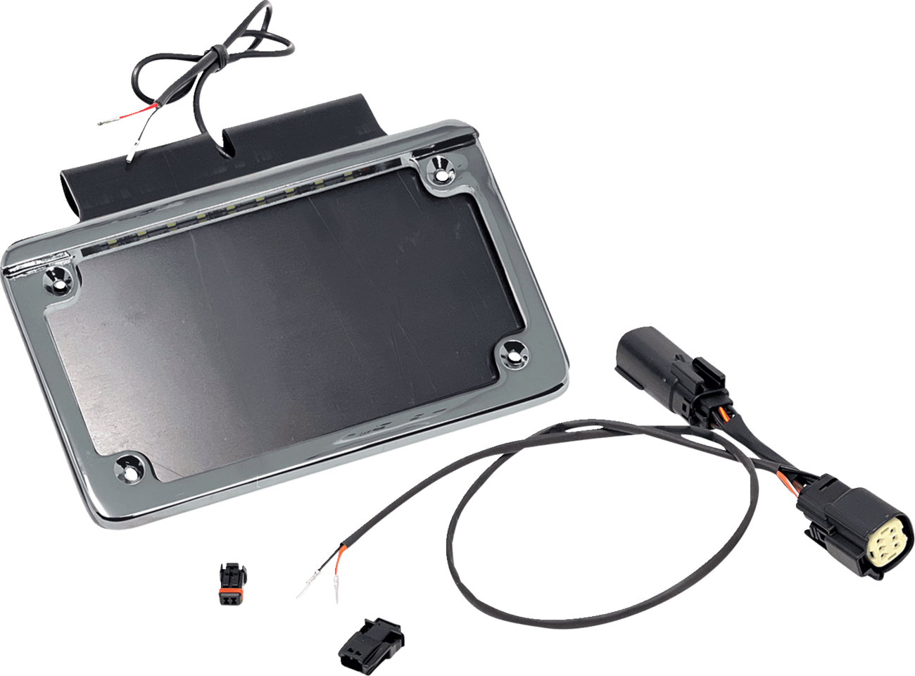 NAMZ 2120-1415 Saddlebag Tag Holder w/ Illuminated License Plate Frame - '10 FLHX