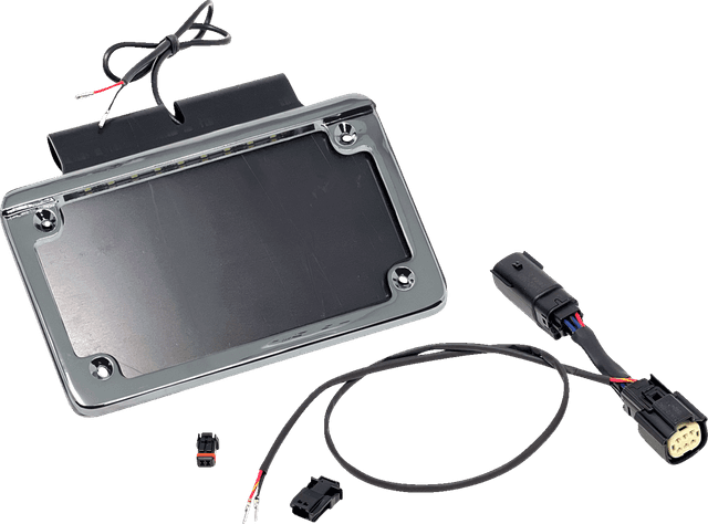 NAMZ 2120-1416 Saddlebag Tag Holder w/ Illuminated License Plate Frame - '14-'25 Harley-Davidson®