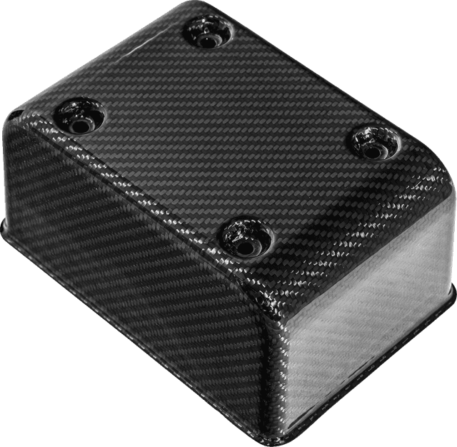SADDLEMEN 2120-1502 Fuse Block Cover - Carbon Fiber - Gloss Black — image 2 of 2