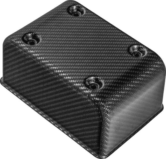 SADDLEMEN 2120-1503 Fuse Block Cover - Carbon Fiber - Matte Black — image 2 of 2