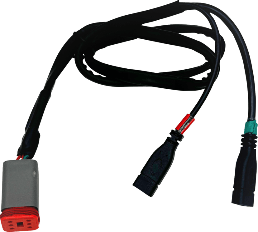 CUSTOM DYNAMICS 2120-1524 CarPlay Y-Harness - USB-C - Indian